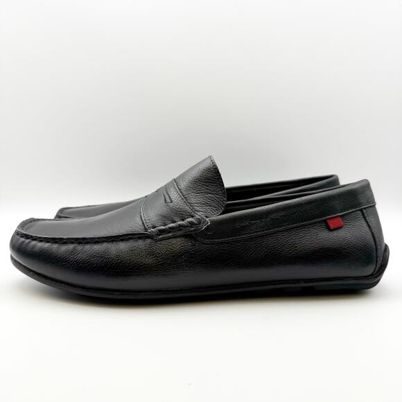 Marc Joseph New York Mens Nebraska Loafers US 11 Black Leather Grainy Shoe NIB main image 6